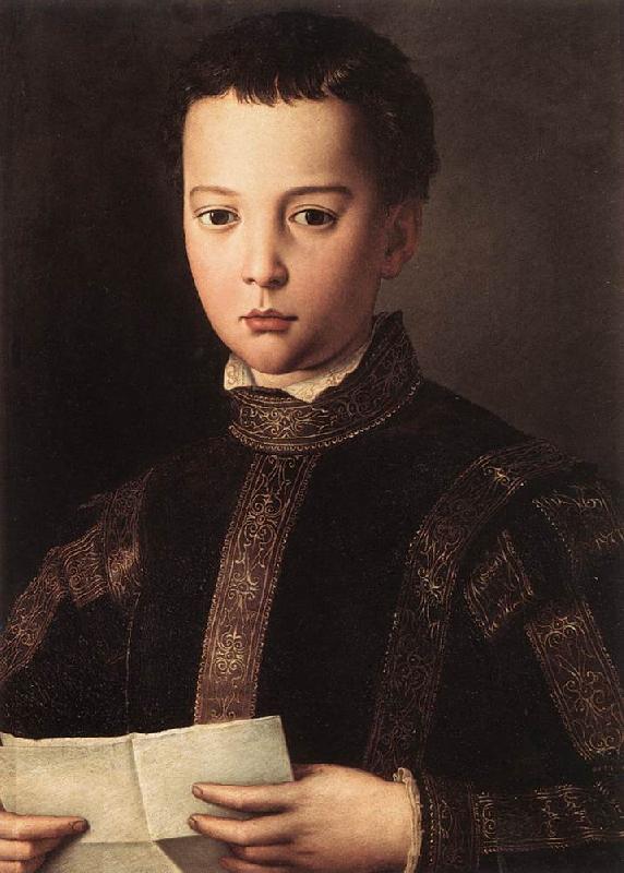 BRONZINO, Agnolo Portrait of Francesco I de Medici oil painting picture